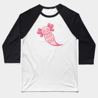 Happy Pink Axolotl Baseball T-Shirt